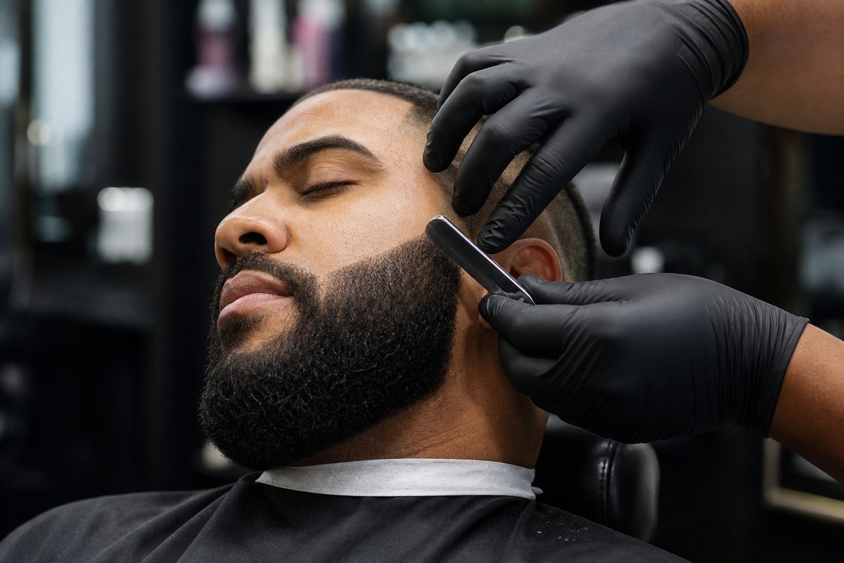 Acabado de barba en el sillón