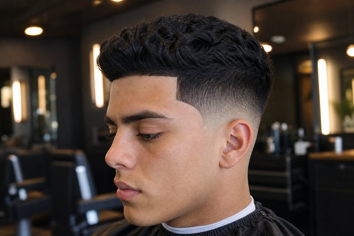 Corte con textura para hombre joven